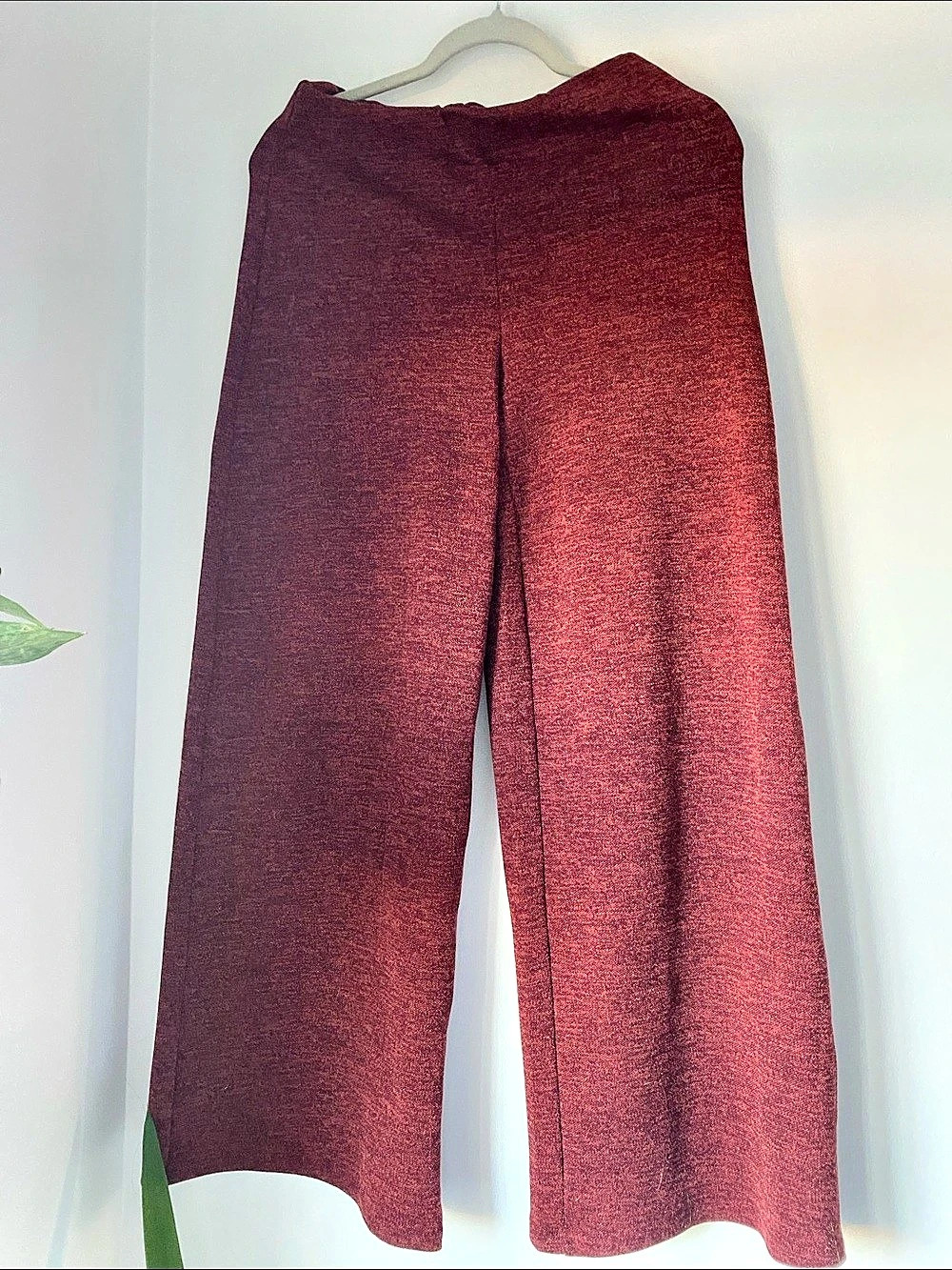 Zara Wide Leg Pants in Red Size Medium Like New